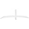 Ekena Millwork Bellingham Architectural Grade PVC Gable Bracket, 108"W x 22 1/2"H x 2"D x 4"F, 5/12 Pitch GBP108X23X0204BEL00 - alternate 1